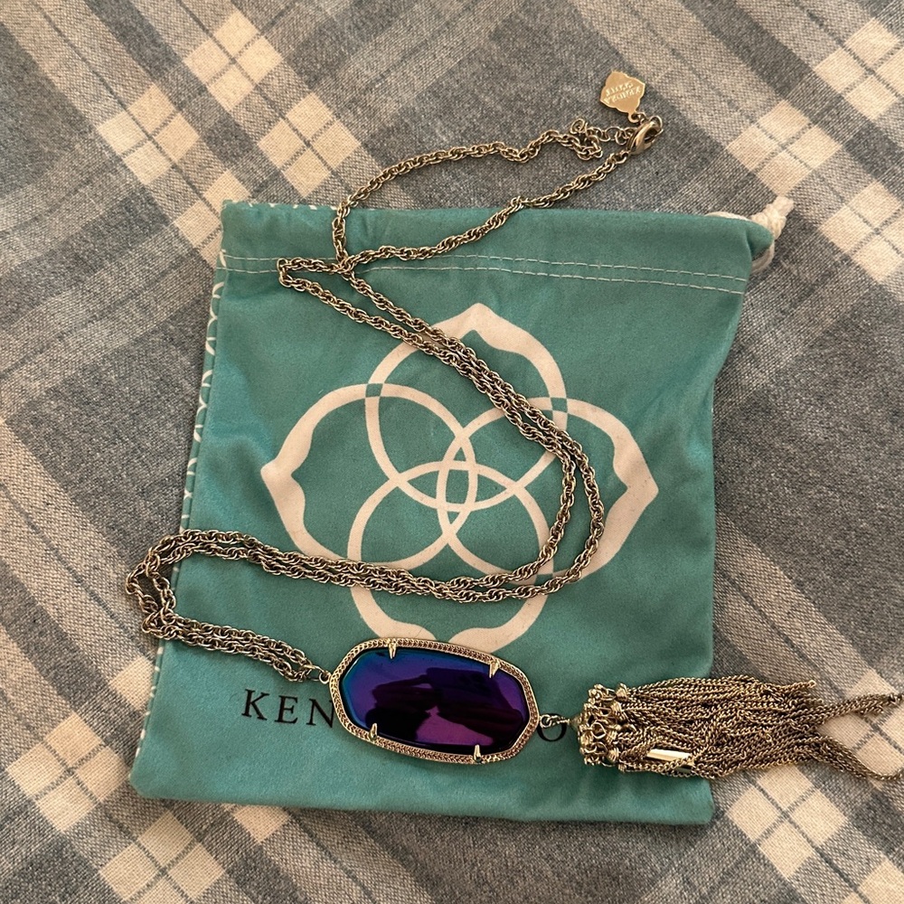 Kendra Scott  Iridescent Gold Necklace